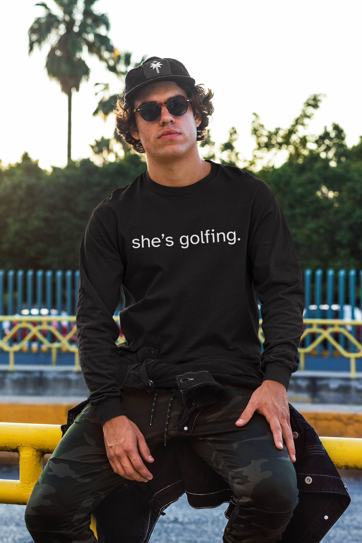 She's Golfing Long Sleeve