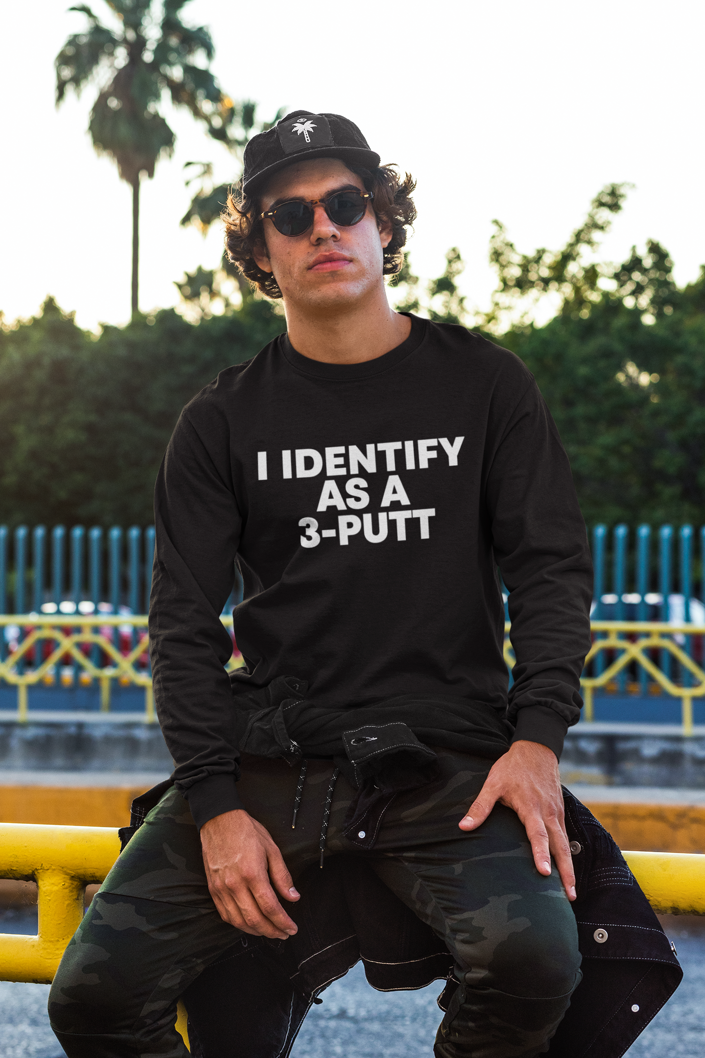 I Identify as a 3 Putt Long Sleeve
