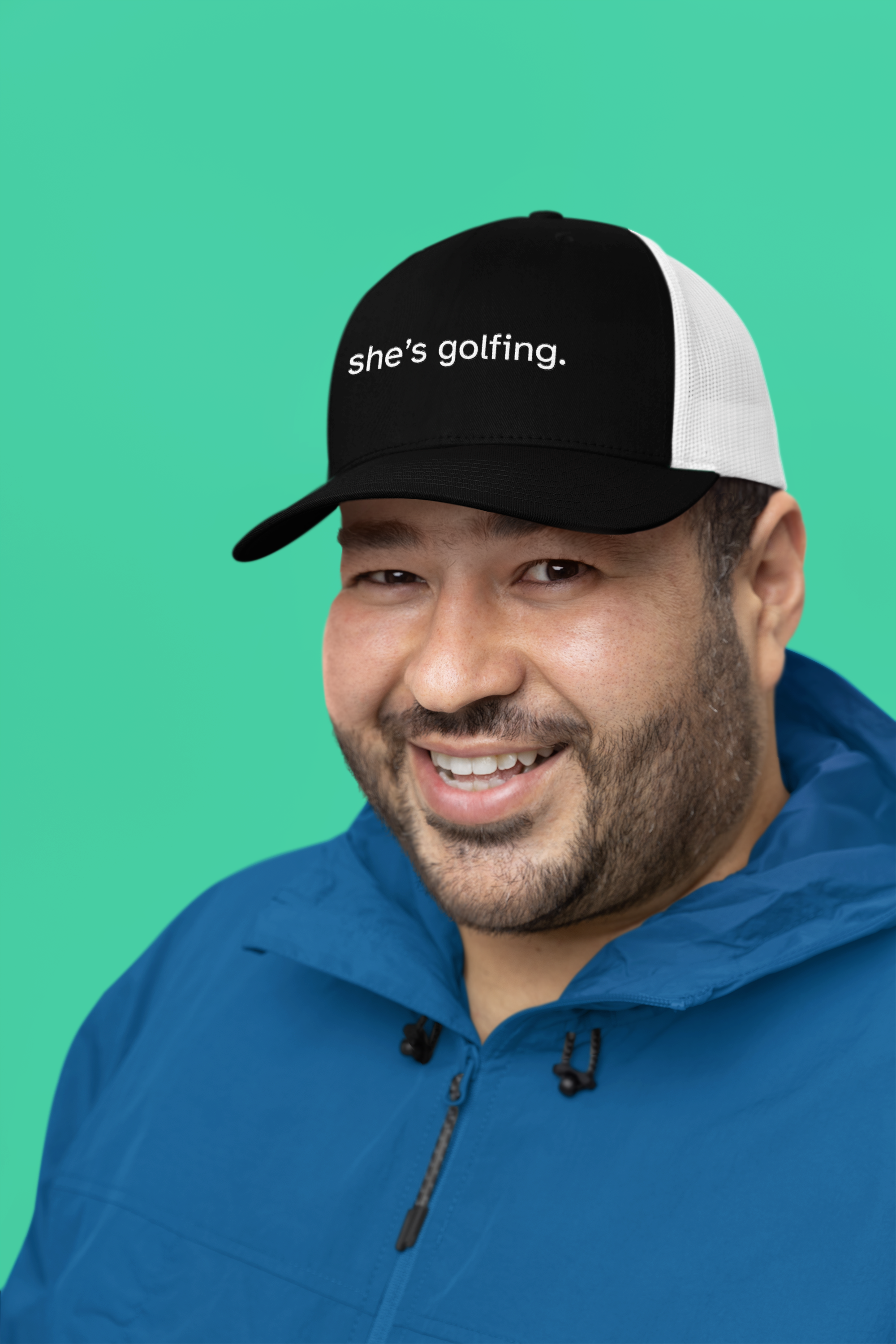 She's Golfing Trucker Cap