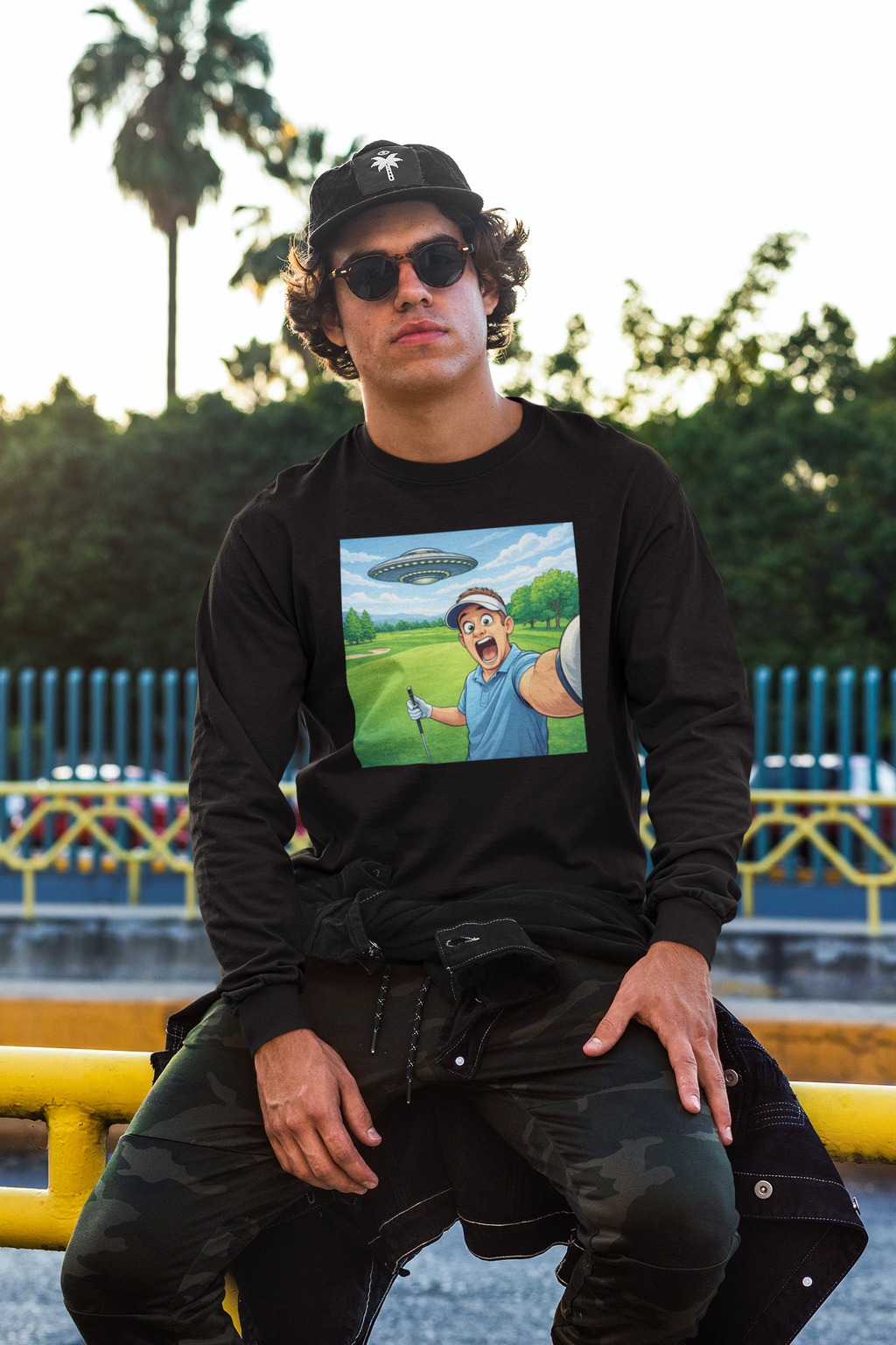 Golfing UFO Long Sleeve