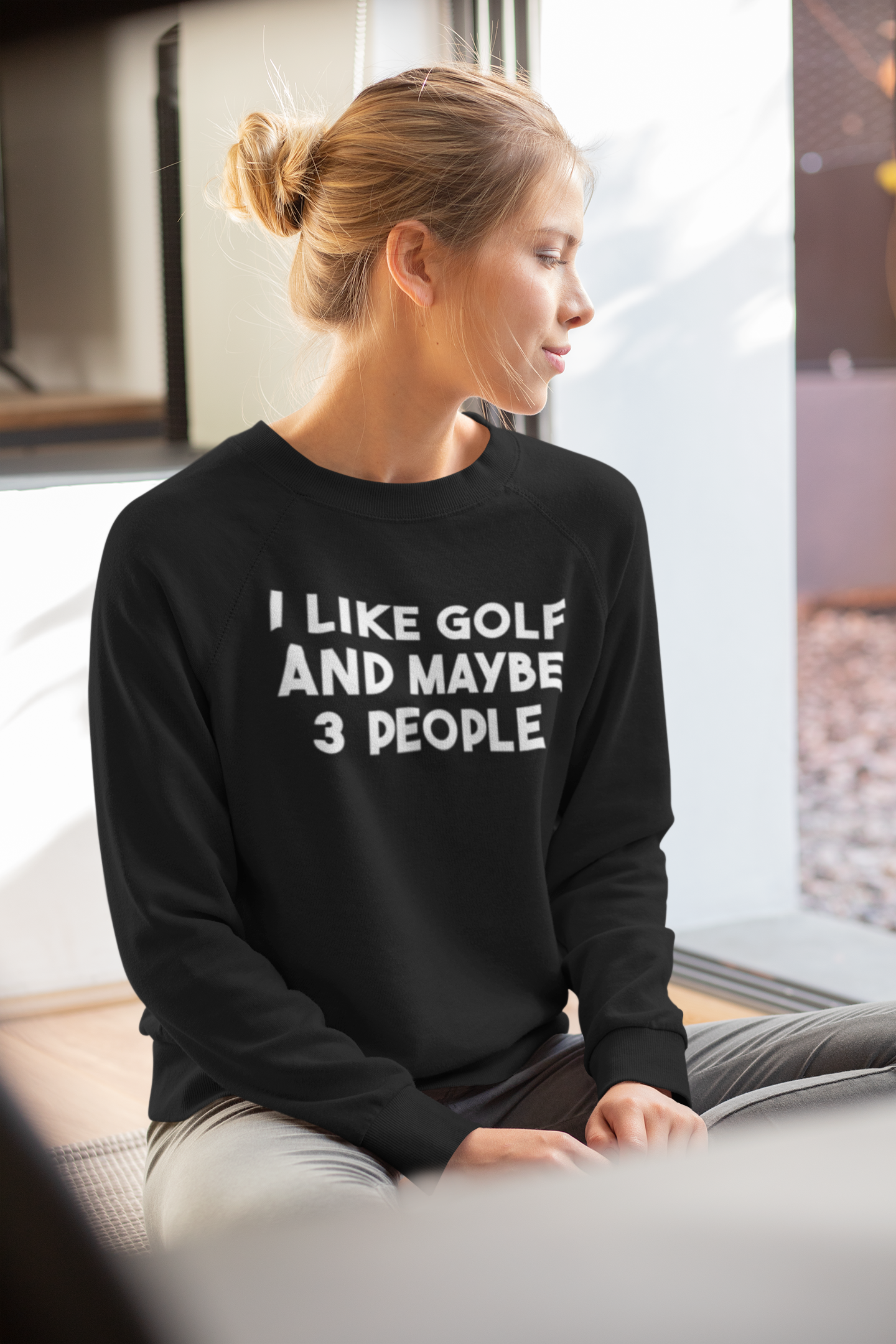 I Like Golf and 3 People Sweatshirt