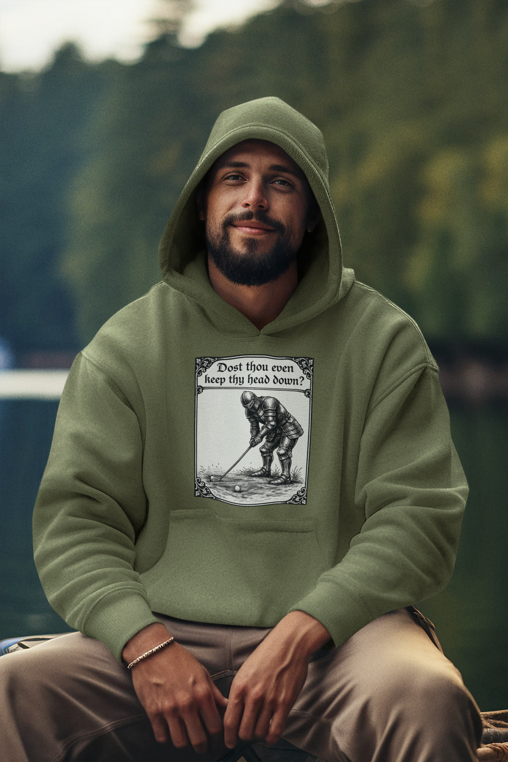 Dost Thou Even Swing? – A Medieval Golf Hoodie